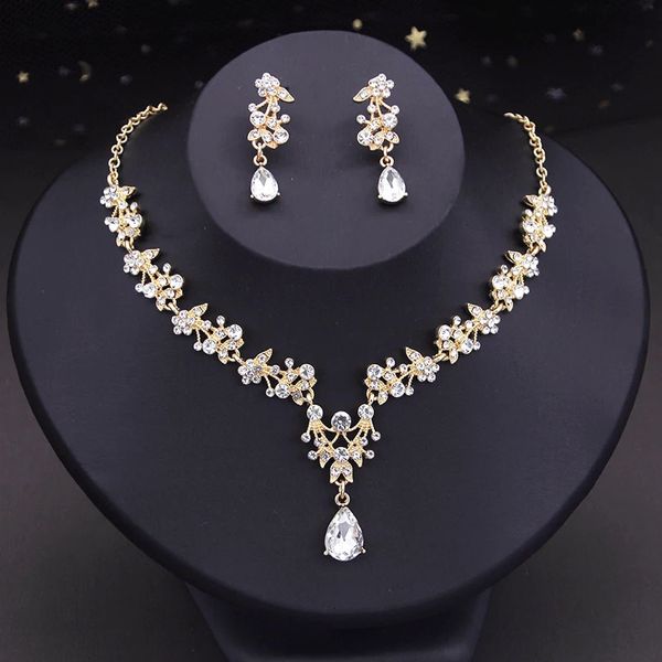 Hochzeits-Schmuck-Sets, modische Anhänger, Halsketten, Ohrringe für Frauen, Braut-Set, Kleid, Abschlussball, Kostüm-Accessoires 231101