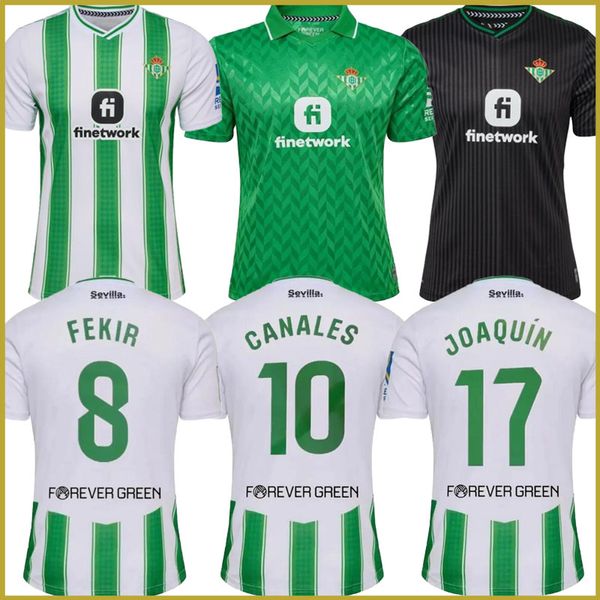 23 24 Real Betis ISCO Casa e Fora William José e Assane Diao ayoze P e rez Marc roca s a chez Abde 2023/2024Soccer Summer Sports Camisa de futebol de manga curta