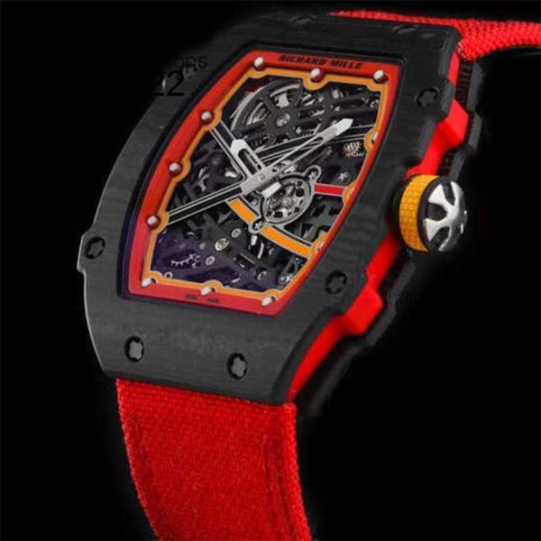 Часы Richarder Milles Роскошные хронографы из титана RM Наручные гоночные машины RM67-02