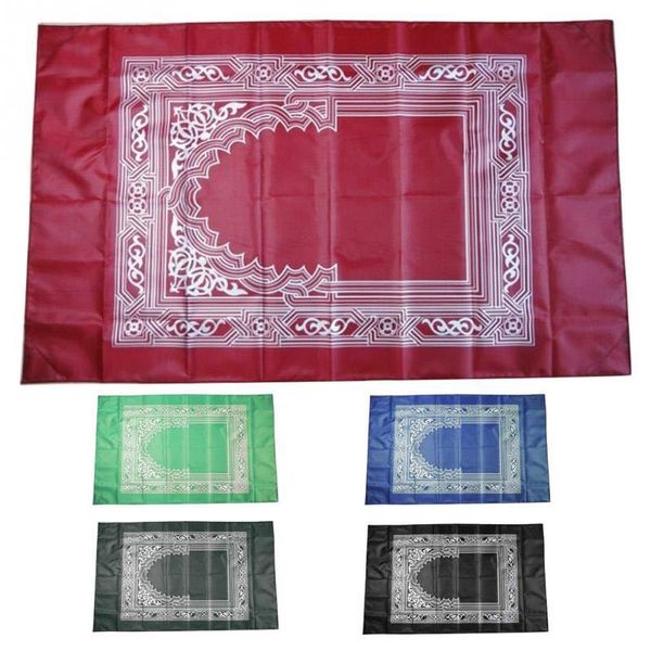 60*100 cm tappeto di tappeto di preghiera musulmana con bussola impermeabile di viaggio portatile esterno islamico Mat mat grande regalo Ramadan