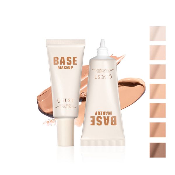 Kapsama Mat Poreless Foundation Sıvı Kapatıcı Zayıflama Nemlendirme Makyaj Makyaj Temel Işık İnce İzolasyon Süren Yağ Kontrolü Doğal Yüz Makyajı