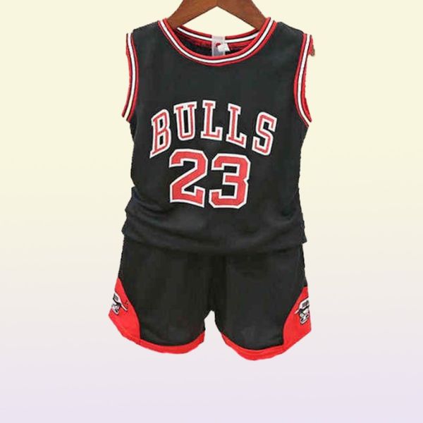 Kinder Jungen Sommerkleidung Children039s Basketballuniform Baby Jungen Trainingsanzug 2er Set Kinder Jungen Sportkleidung Set Weste kurz p2920202