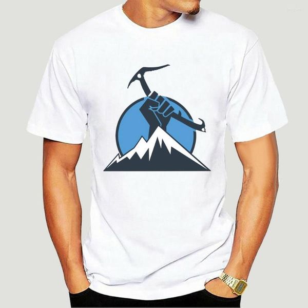 Camisetas masculinas Men tshirt Gelo escalador alpinistas camisa Mulheres camisetas Top 0798E