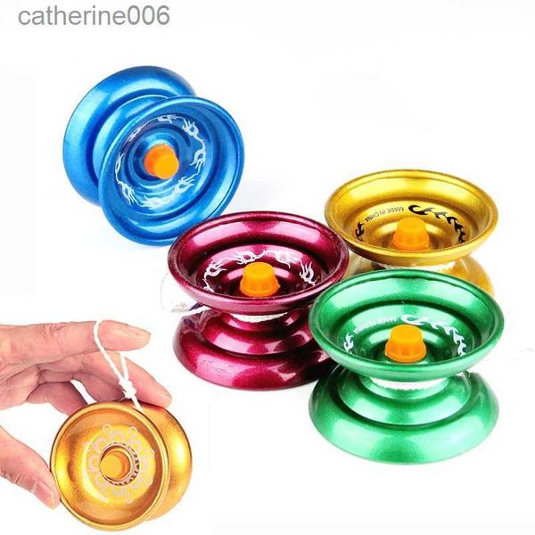 Yoyo Professional из алюминиевого сплава YoYo String Trick Yo-Yo Ball Классические игрушки Вращающийся по оси Y Yoyo для детей Простые коллекционные игрушкиL231102