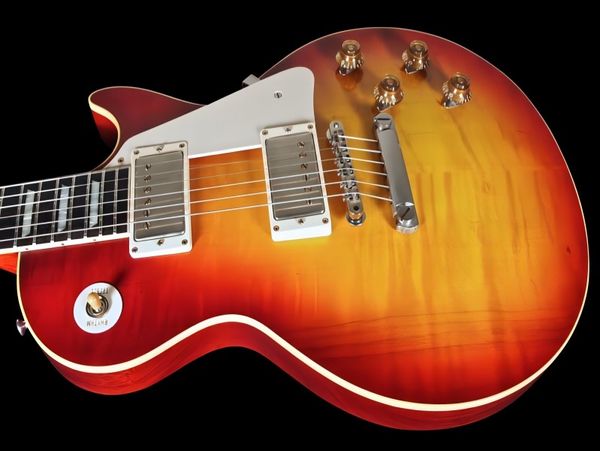 Vendita calda chitarra elettrica di buona qualità 2013 1959 CUSTOM SHOP 59 HISTORIC VOS ~ WASHED CHERRY- Strumenti musicali #448888