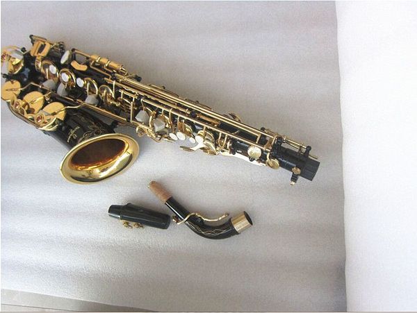 Alta qualidade saxofone alto A-991 e-flat preto dourado latão sax instrumento musical com acessórios de caso