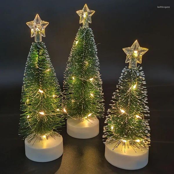 Strings 3pcs LED Tree Light Light Christmas Bataryalı Gece Sevgililer Günü Parti Ev Dekorasyon Hediyeleri için Düğün