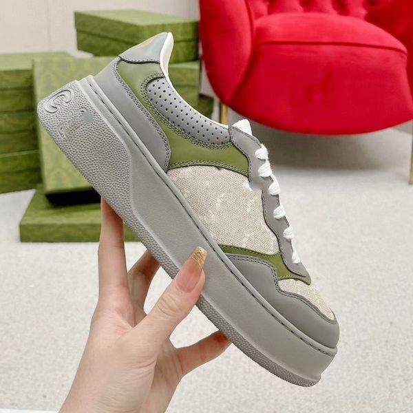 Luxe Sneakers Kalfsleer Casual Heren Dames Schoenen Designer Platte Reflecterende Schoenen Vintage Suède Trainers Stylist Sneaker Patchwork Vrijetijdsschoen Platformtas