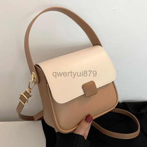 Bolsas de ombro Tendência PU Líder Soul Bolsas para Mulheres 2023 Primavera Simples Pequenas e Bolsas e Bolsa Designer Marca Lady Crossbody Bagqwertyui879