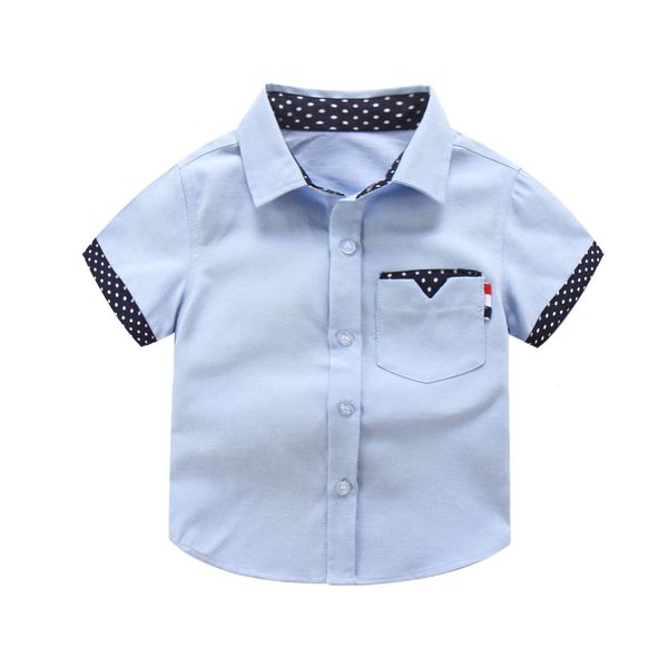 Camicie per bambini IENENS Estate Bambini Ragazzi Camicia da uomo Top Abbigliamento Bambini Neonato Formale in cotone maniche corte Top Maglietta Abbigliamento Camicetta 230331