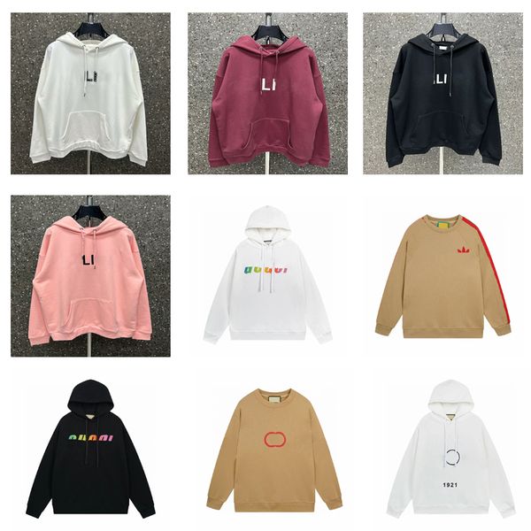 High Street Hoodie Erkek Kadın Lüks Marka Hoodies Pamuk Mektup Baskılı Sıcak Satış Giysileri Sonbahar Kış Tasarımcısı Hoodie Nedensel Uzun Kollu Açık Giyim