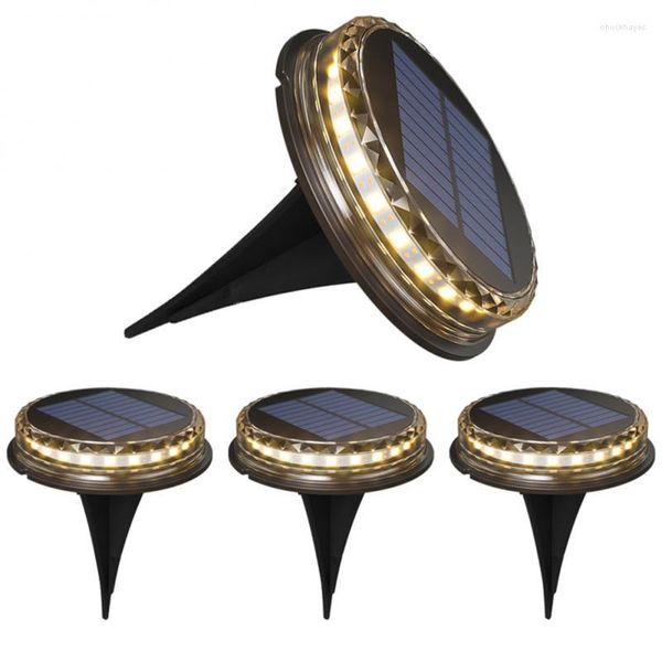 1/4 pçs Lâmpadas Solares de LED para Gramado Iluminação Externa À Prova D' Água Decoração de Jardim Paisagem Pátio Quintal Entrada de Carros Solo Luz Enterrada