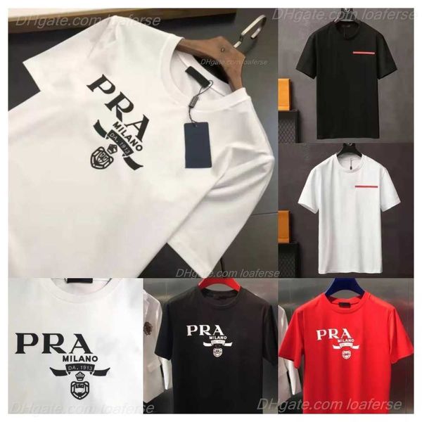 Camisetas masculinas camisetas de designer masculino, homem casual feminino solto com letras imprimir mangas curtas de luxo masculino de luxo tamanho s-xxxxl pras#6lx6