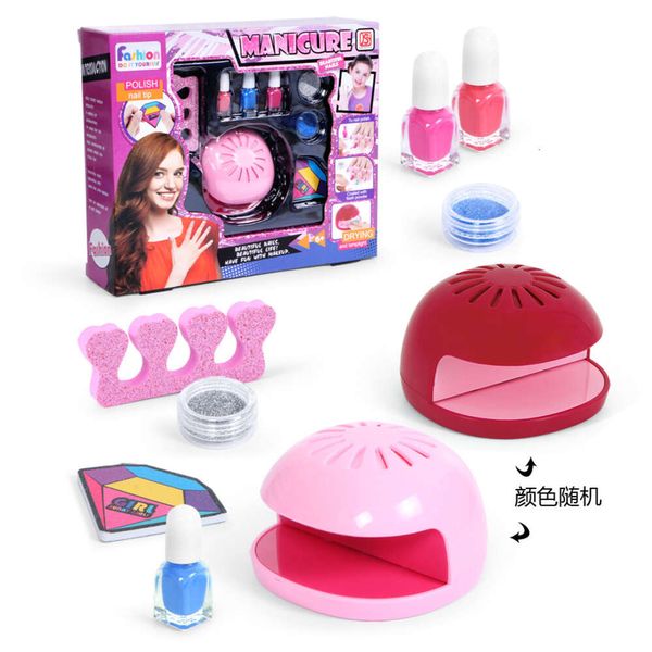 Party Spiele Spielzeug Elektrische Trockner Set DIY Schmuck Pailletten Nagellack Make-Up Kinder Finger Pflege Werkzeuge