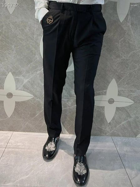 Ternos masculinos ui0594 calças da moda 2023 pista de luxo design europeu roupas estilo festa