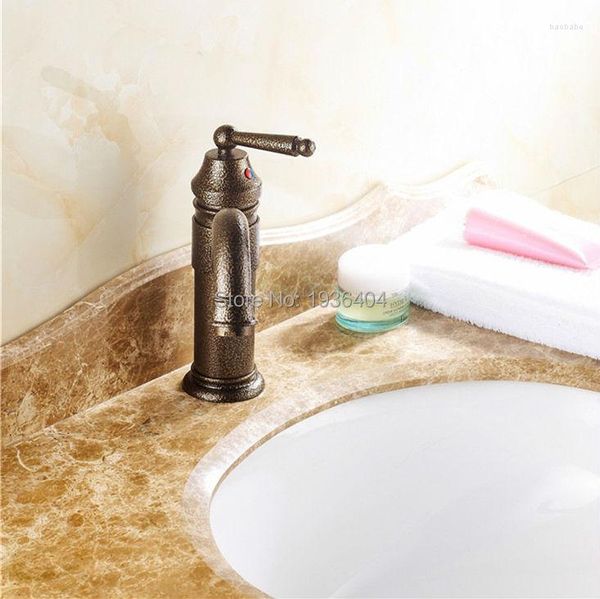 Banyo lavabo muslukları lüks antik roman bronz mikser musluklar güverte monte tek delikli mutfak rb1014