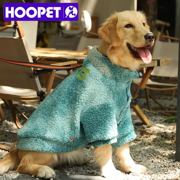 Köpek Giyim Hoopet 3xl-7xl Kış Kalın Büyük Köpek Giysileri Kuzular Orta Büyük Köpekler için Yün Ceket Rüzgar Yalıtımlı Pet Aksesuarları 231101