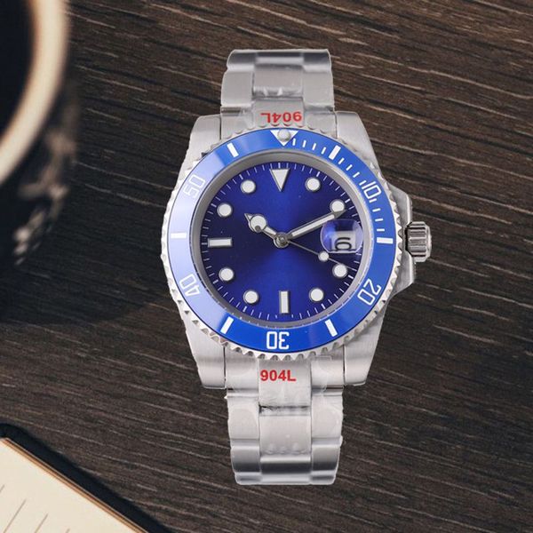 Relógio masculino masculino relógios mecânicos automáticos 40mm glide lock moldura de aço inoxidável relógio de vidro de safira super luminoso à prova d'água relógios de pulso designer homens