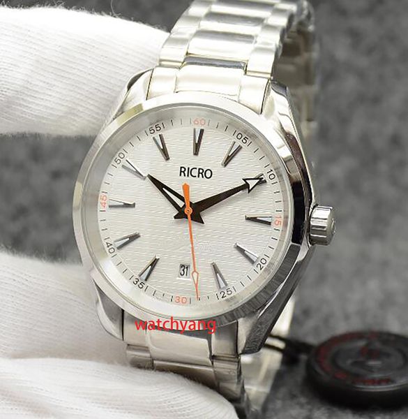 Relógio masculino de alta qualidade designer relógio 41mm aço inoxidável fivela dobrável movimento mecânico automático relógio esportivo 007
