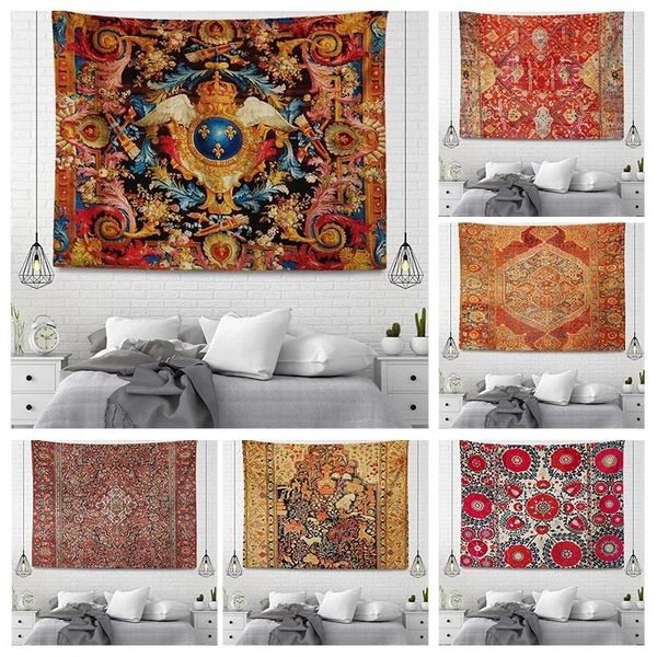 Arazzi Decorazione della casa Arazzo da parete Camera estetica Accessori Boho Tessuto appeso Decorazione mandala autunnale Camera da letto vintage del Marocco