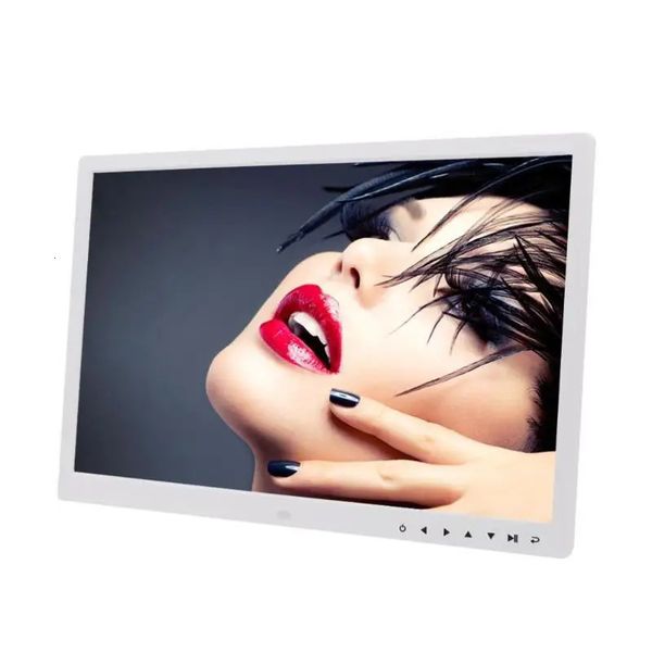 Цифровые камеры 17-дюймовый HD Po Frame Электронный альбом с сенсорными кнопками Видеоплеер с часами-календарем 231101