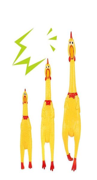 31x7 cm carino giallo stridulo pollo forma suono pet giocattolo cane gatto nontoxi giocattoli in gomma da masticare divertente festival giocattoli sonori per bambini4619320