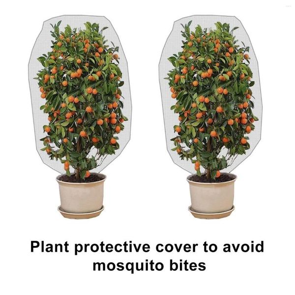 Fioriere Rete per barriere per insetti e uccelli con coulisse Copertura per piante da giardino da 59 X39 pollici per proteggere i fiori di frutta