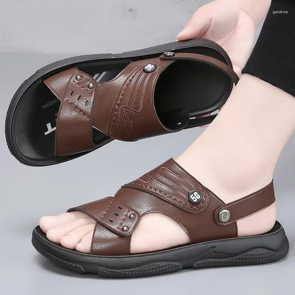 Sandálias 2023 homens slides chinelos verão flip flops homem clappers indoor nuvem chinelo casa sapatos plataforma praia moda