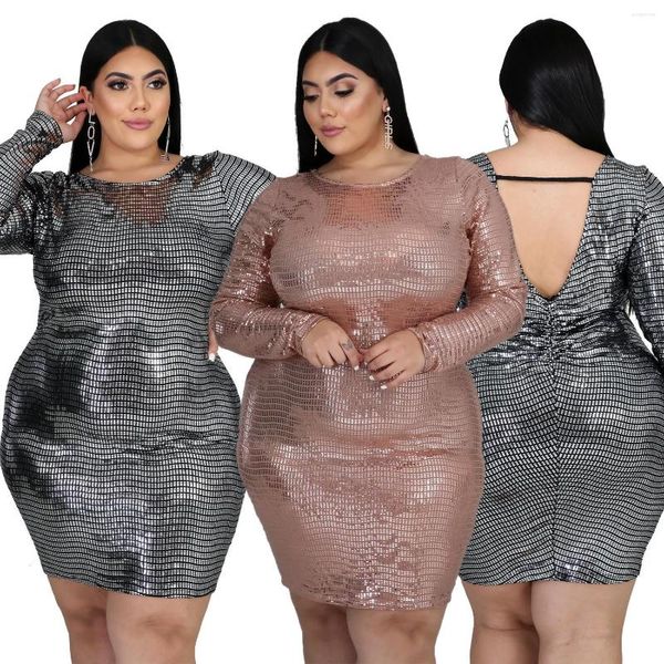 Roupas étnicas 2023 verão e outono Sexy Mulheres Africanas V Vestação Longa de Size Plus Size Mini Vestido XL-5xl