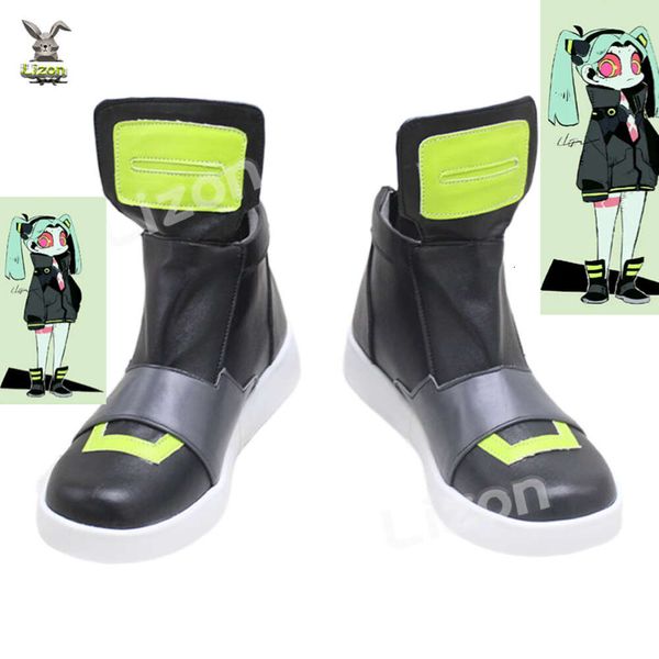 Cosplay anime rebecca botas halloween carnaval paródia sapatos de menina cosplay