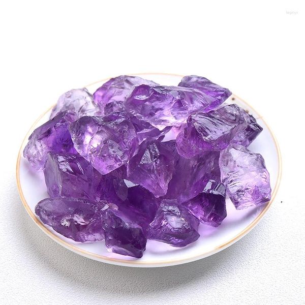 Dekorative Figuren, 50 g, natürliche Kristallquarz-Mineralien, Probe, Amethyst, unregelmäßige Form, rauer Stein, Reiki-Heilung, Aquarium, Zuhause