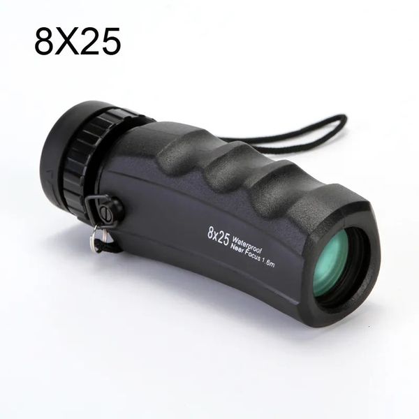 Monóculos que vendem binóculos de telescópio monocular HD 8x25 ocular foco óptico Bak4 prisma binoculo turismo alta clareza para camping 231101