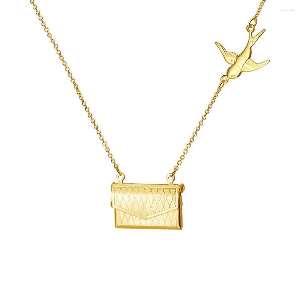 Подвесное ожерелье Ожерелье без ожерелья бесплатное пользовательское сообщение и подарок Po-Personalize для девочки