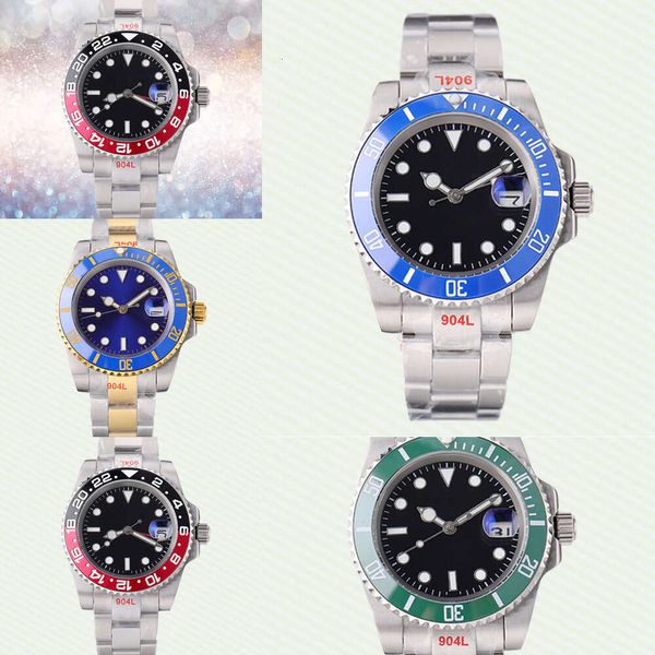 RoleWatch мужские наручные часы с высоким керамическим кольцом и сапфировым стеклом, линзы, подводная лодка, стальная полоса 904L, водонепроницаемые часы для дайвинга, светящиеся в ночи часы, Монреаль, рождественский подарок u1