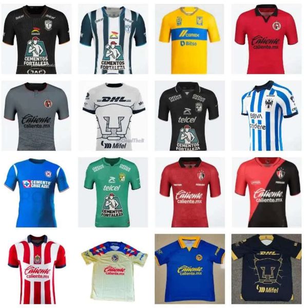 Qqq8 Club América 2023 2024 Chivas De Guadalara Camisas de futebol Tigres Uanl 23 24 Liga Mx I. Brizuela A. Vega Rayados Camisa de futebol