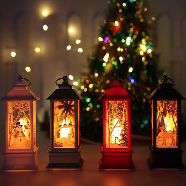 Decorazioni natalizie per la casa Lanterna Led Candela Tea Light Albero di Natale NataleOrnamenti Lampada di Babbo Natale Navidad Anno 2023Natale