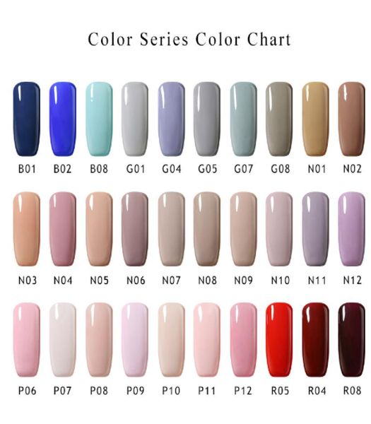 Lacca gel per unghie brillante Nude Pink Red Blue Grey Soakoff LED UV Gel Polish Nail Art Smalto per unghie Gel Varnish8142773