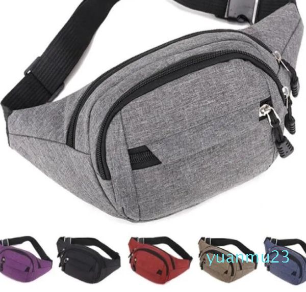 Moda masculina estilingue saco ao ar livre crossbody casual pacotes de peito masculino feminino único ombro pacote invisível antifurto telefone dinheiro bolsa