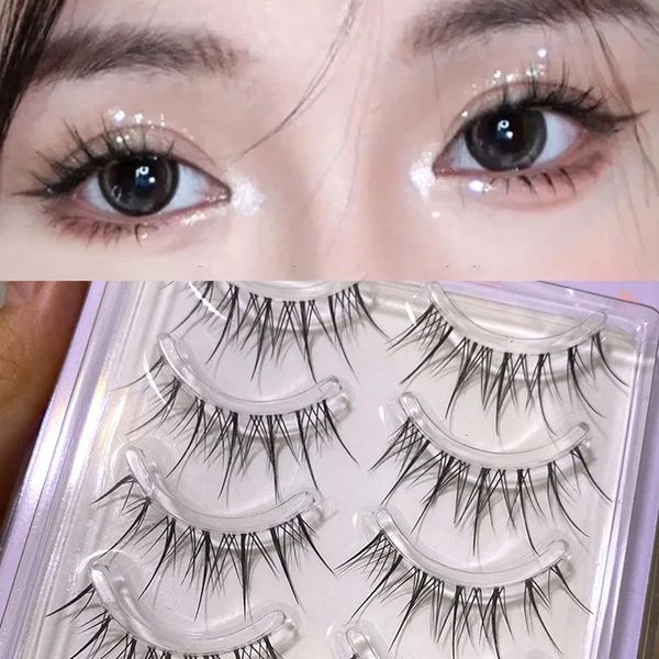 Falsche Wimpern Yokpn Air Natürliches transparentes dünnes Band Japanische Simulation Schlanke Wimpernverlängerung Make-up-Tool 231101