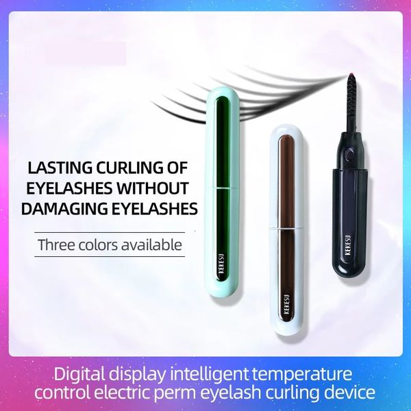 Curvex de cílios 1 pc portátil USB recarregável modelador de cílios elétrico com display LCD de longa duração Eye Lash Curler Kit de ondulação de maquiagem para mulheres 231102