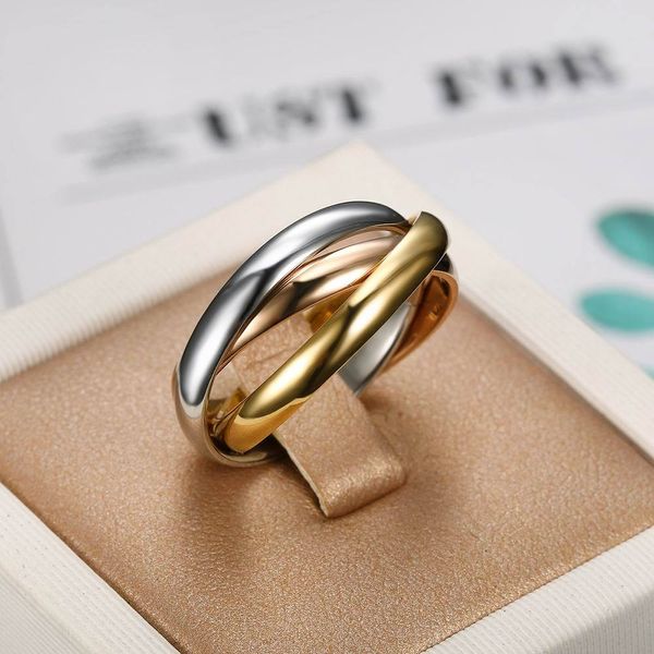 Designer Love Ring 316 com banda cz casal anel design aço inoxidável preto e branco cerâmica homens e mulheres