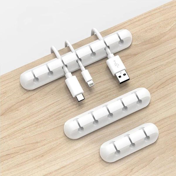 Крюк -держатель кабельный держатель силиконовые организаторы Гибкие USB Winder Clips для гарнитуры наушников для клавиш