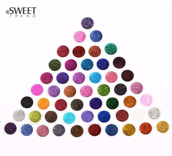 Prego Glitter 60pcs Cores Diferentes Poeira 3D Art Decoração Acrílico UV Gem Polonês Conjunto de Ferramentas NJ1514359541