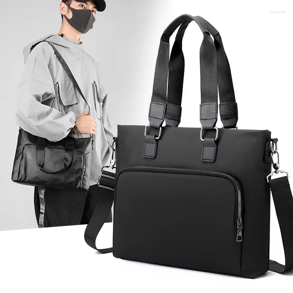 Aktentaschen 2023 PU-Leder Laptoptasche Business Herren Aktentasche Damen Handtaschen Taschen 14 Zoll Umhängetasche Reise für Männer