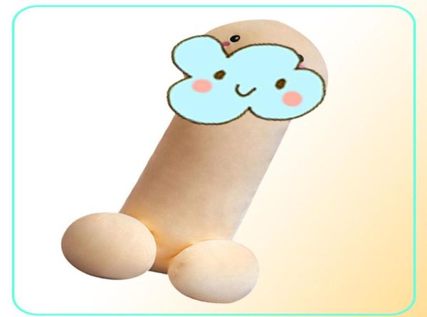 Divertimento Kawaii lungo pene giocattoli di peluche cuscino farcito sexy divertente cuscino simulazione regalo a casa per la fidanzata233k7798047
