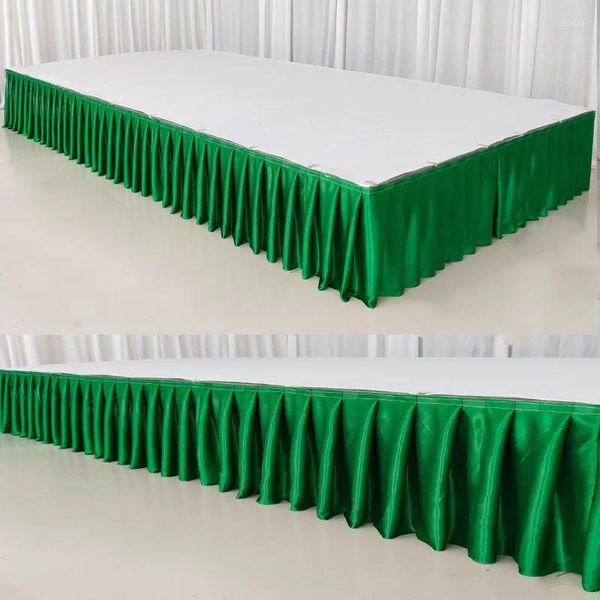 Saia de mesa 2 peças 75x300cm chiffon de seda gelo casamento para toalha de mesa cobertura palco rodapé decoração de eventos de aniversário
