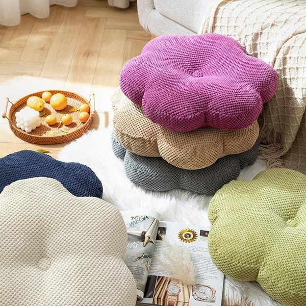 Подушка современный цветочный пол с толстой спинкой татами для сидения для медитации пуф для гостиной, йоги, спальни, дивана, скамейки