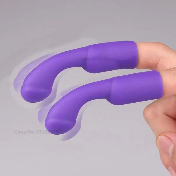 Masturbatoren wiederverwendbare Fingerhülle G Punkt elektronischer Vibrator Finger Sexy Spielzeug Masturbator Massage Klitoris stimulieren Sexspielzeug für Paare 231101