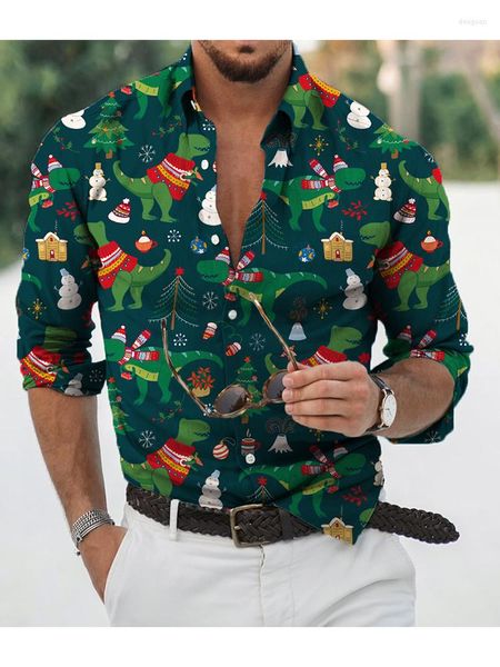 Camicie casual maschile harajuku camicia da uomo pantaloncini stampati cognomarde hawaian-shirt 2023 grandi abiti da vacanza