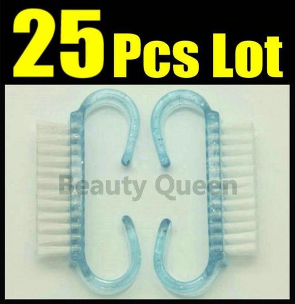 25 Teile/los Nagel Staub Reinigung Sauber Pinsel Kunststoff Waschen Werkzeug Wäscher Datei Maniküre Pediküre SHIP1375919